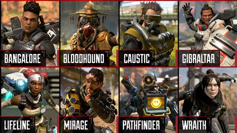 apex legends roster|apex legends all legends.